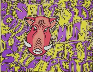 Wild boar design number 1