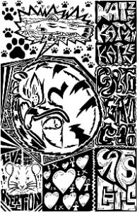 Golden Catio / lore poster design